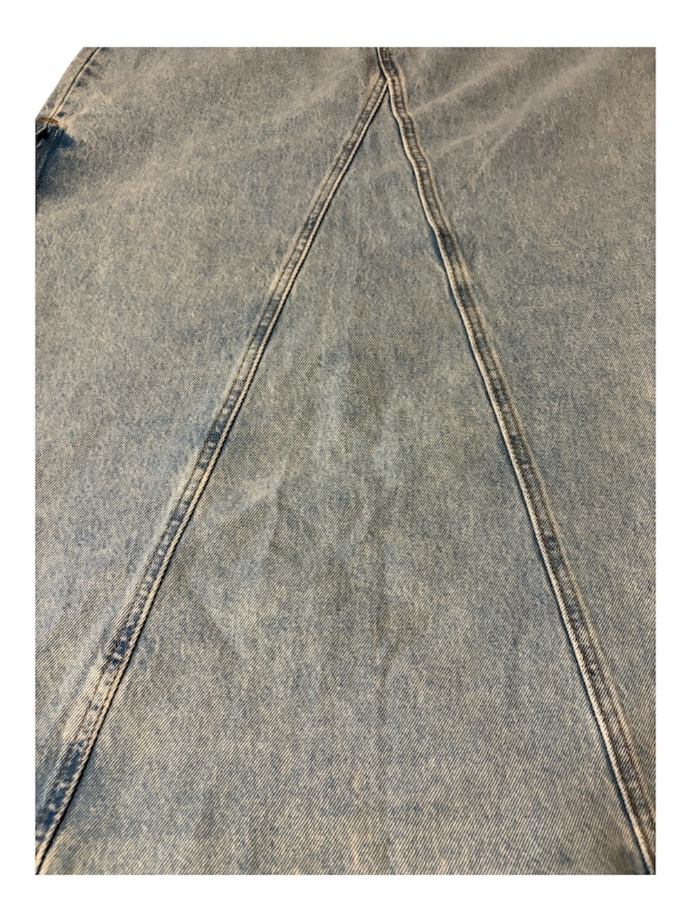 Levi’s Hidden Button Fly Boho Denim Maxi Skirt Size 28 (women’s 8) Boho Y2K Vibe - Picture 6 of 6